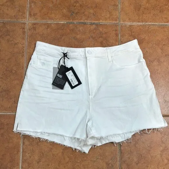 NWT PAIGE Women's Flaunt Ultra High Rise Slightly‎ a Lined Waist Shorts Size 34 - Picture 2 of 11